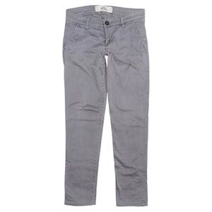 Hollister Y2K Ultra Low Rise Chino Pants Gray Vintage 2000s Size 0 Short (24x29)